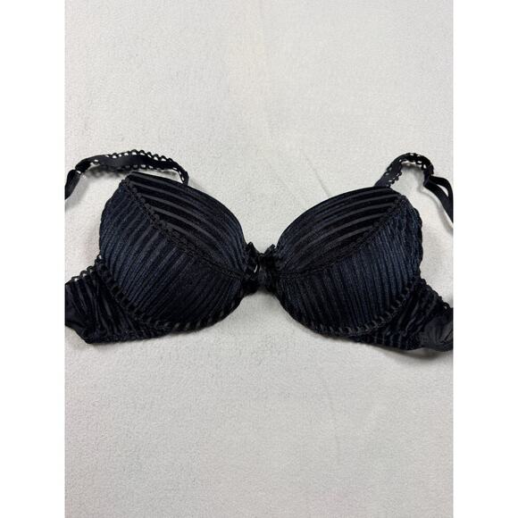 Adore Me Other - Adore Me Evie Push Up Plunge Bra Black Velvet Size 36B NEW Unworn